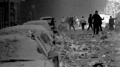 A blanket of dust covers Ground Zero